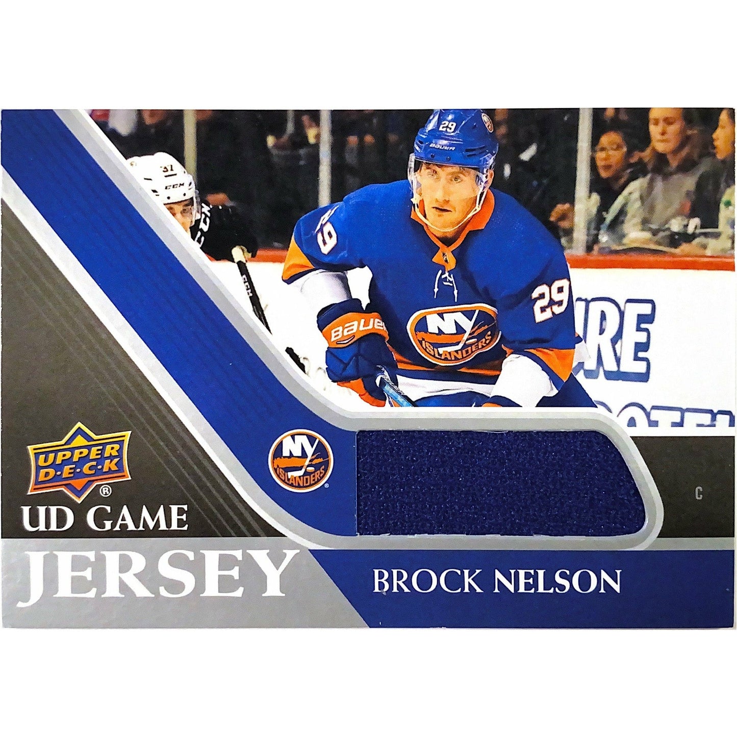 2020-21 Upper Deck Series 1 Brock Nelson UD Game Jersey