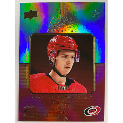 2021-22 Upper Deck Series 1 Sebastian Aho Honor Roll Foil /250