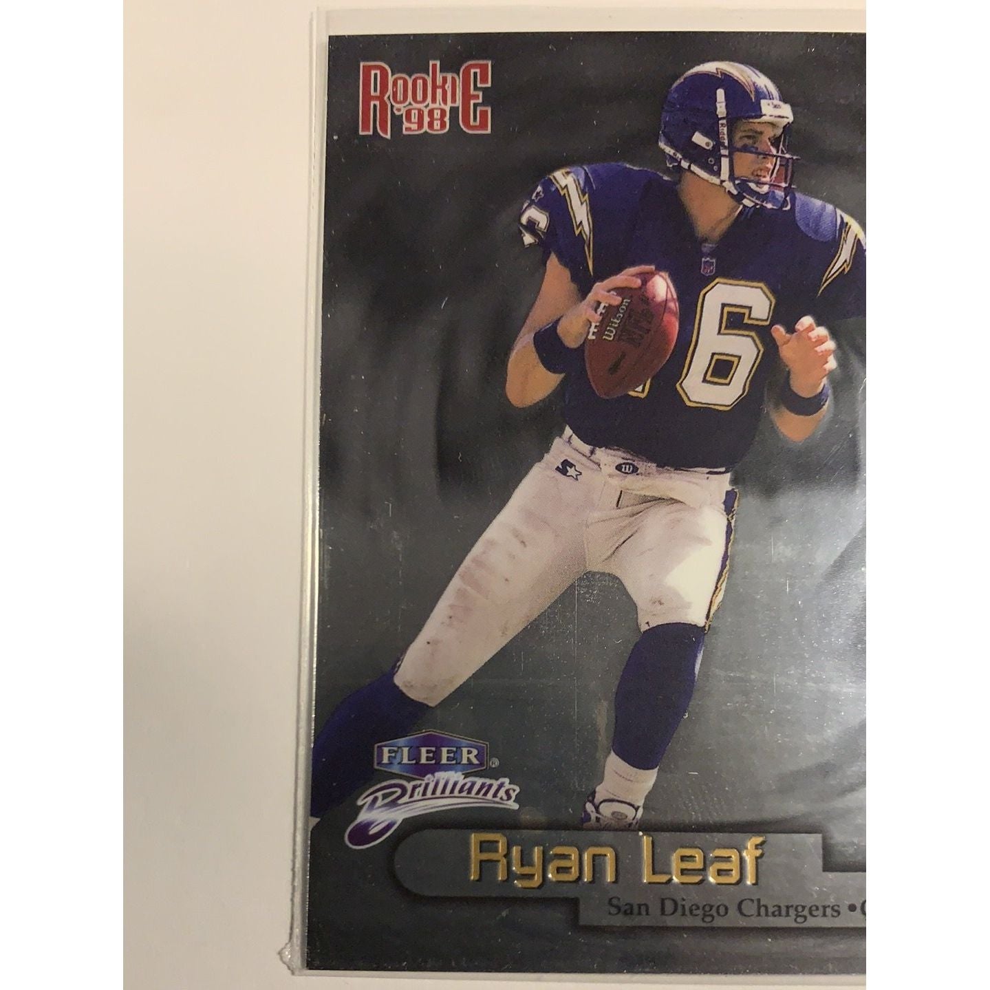  1998 Fleer Brilliants Ryan Leaf RC  Local Legends Cards & Collectibles