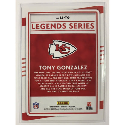  2020 Donruss Legends Series Tony Gonzalez  Local Legends Cards & Collectibles