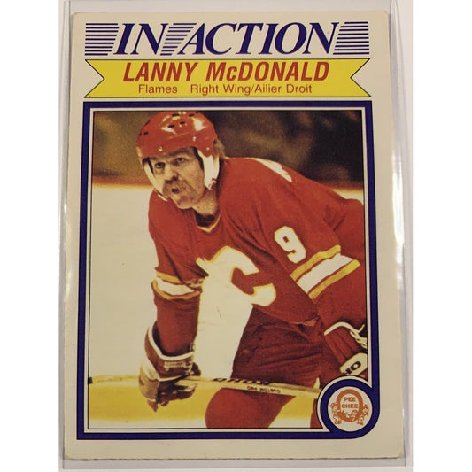  1982-83 O-Pee-Chee Lanny McDonald In Action  Local Legends Cards & Collectibles
