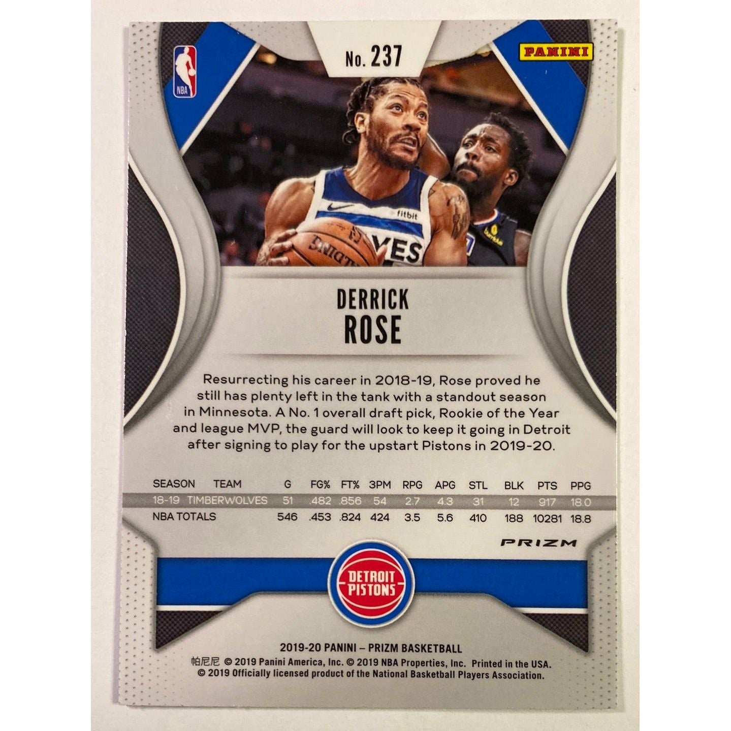  2019-20 Prizm Derrick Rose Green Holo Prizm  Local Legends Cards & Collectibles