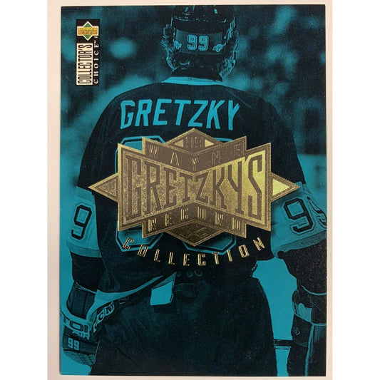  1995 Upper Deck Collectors Choice Wayne Gretzkys Record Collection Header  Local Legends Cards & Collectibles
