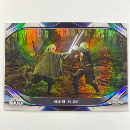 Topps Chrome The Mandalorian Meeting The Jedi Refractor