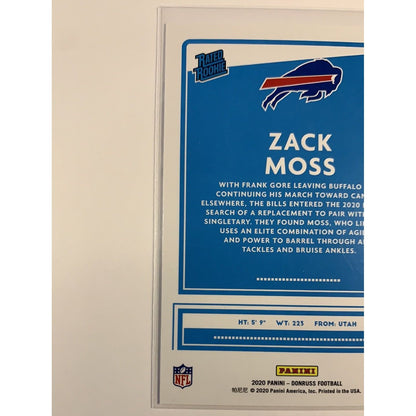  2020 Donruss Zack Moss Rated Rookie  Local Legends Cards & Collectibles