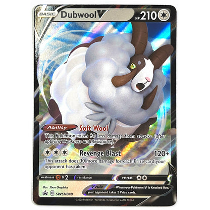 Champions Path Dubwool V Ultra Rare Holo Promo SWSH049