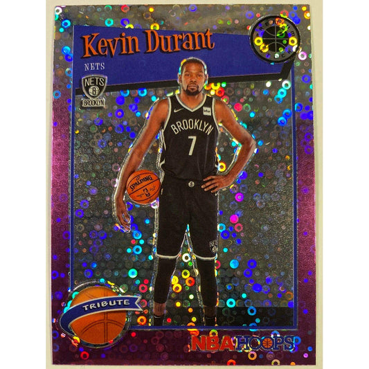  2019-20 Hoops Premium Stock Kevin Durant Purple Disco Prizm  Local Legends Cards & Collectibles