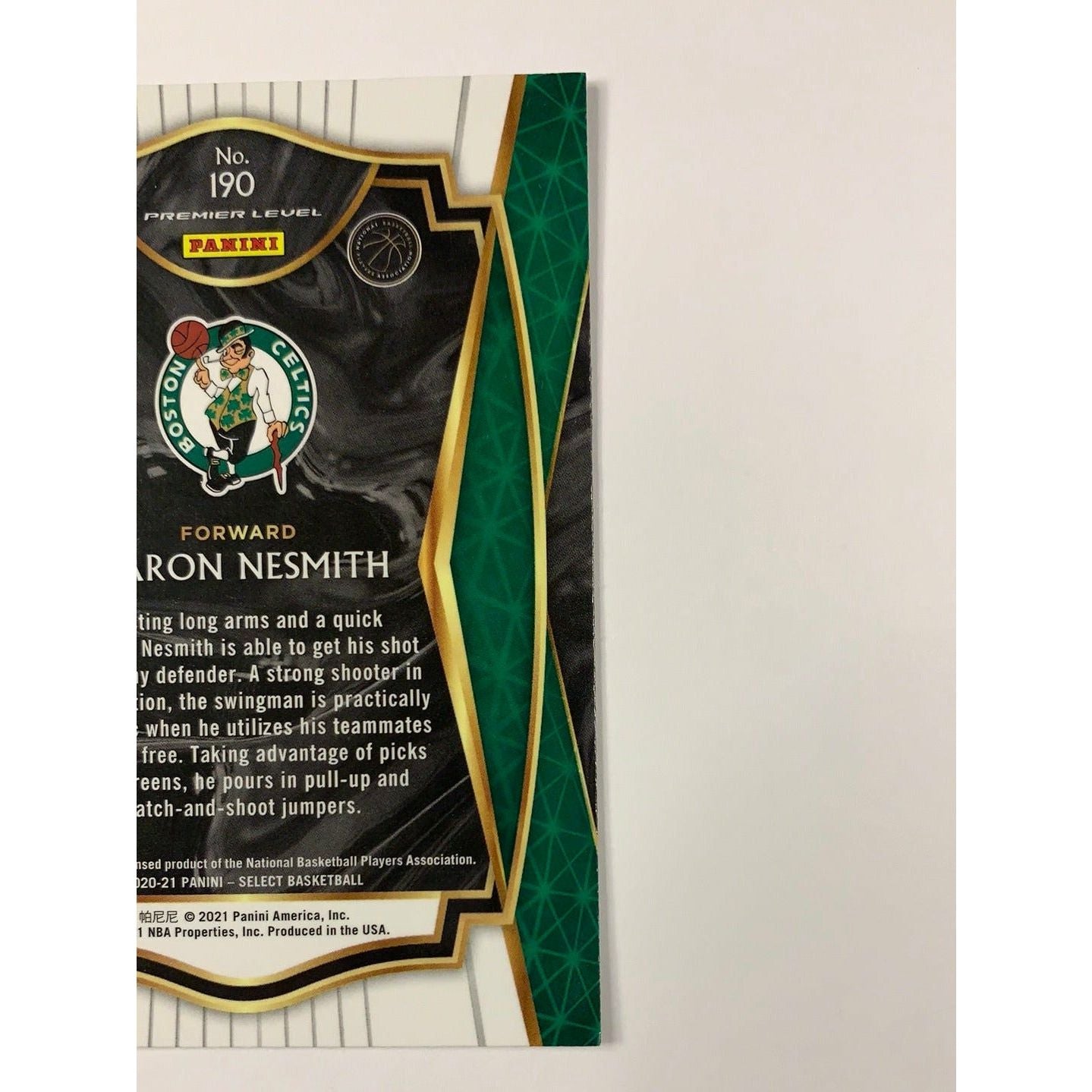 2021 Select Aaron Nesmith Premier Level Rookie Card