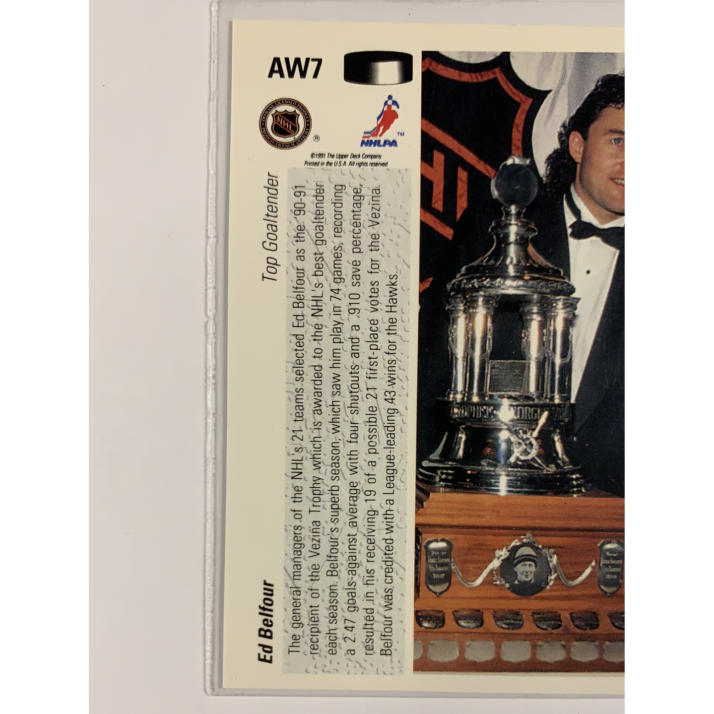  1991-92 Upper Deck Ed Belfour Holo Insert  Local Legends Cards & Collectibles