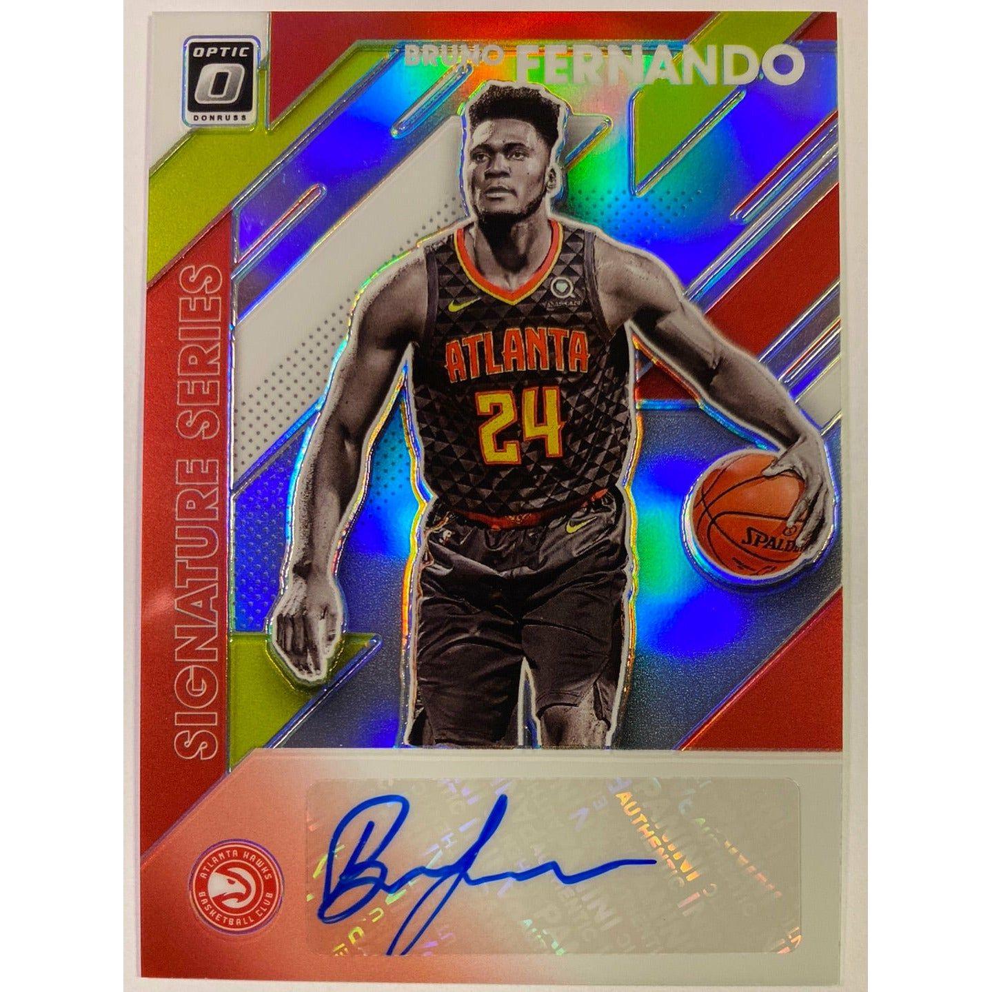  2019-20 Donruss Optic Bruno Fernando Signature Series Silver Holo Prizm RC  Local Legends Cards & Collectibles
