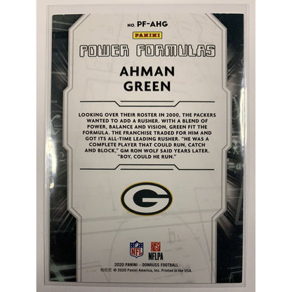  2020 Donruss Ahman Green Power Formulas  Local Legends Cards & Collectibles