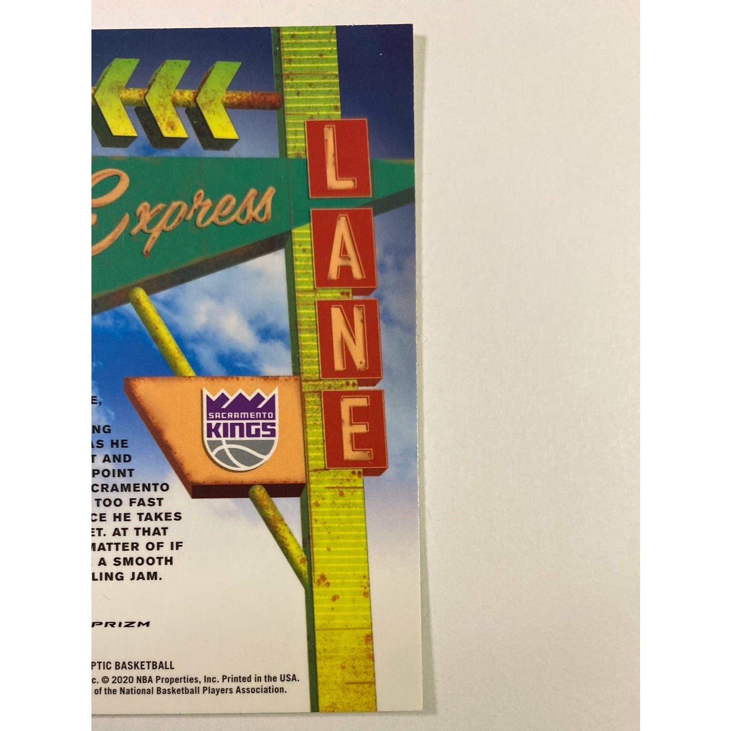 2019-20 Donruss Optic De’Aaron Fox Express Lane Silver Holo Prizm