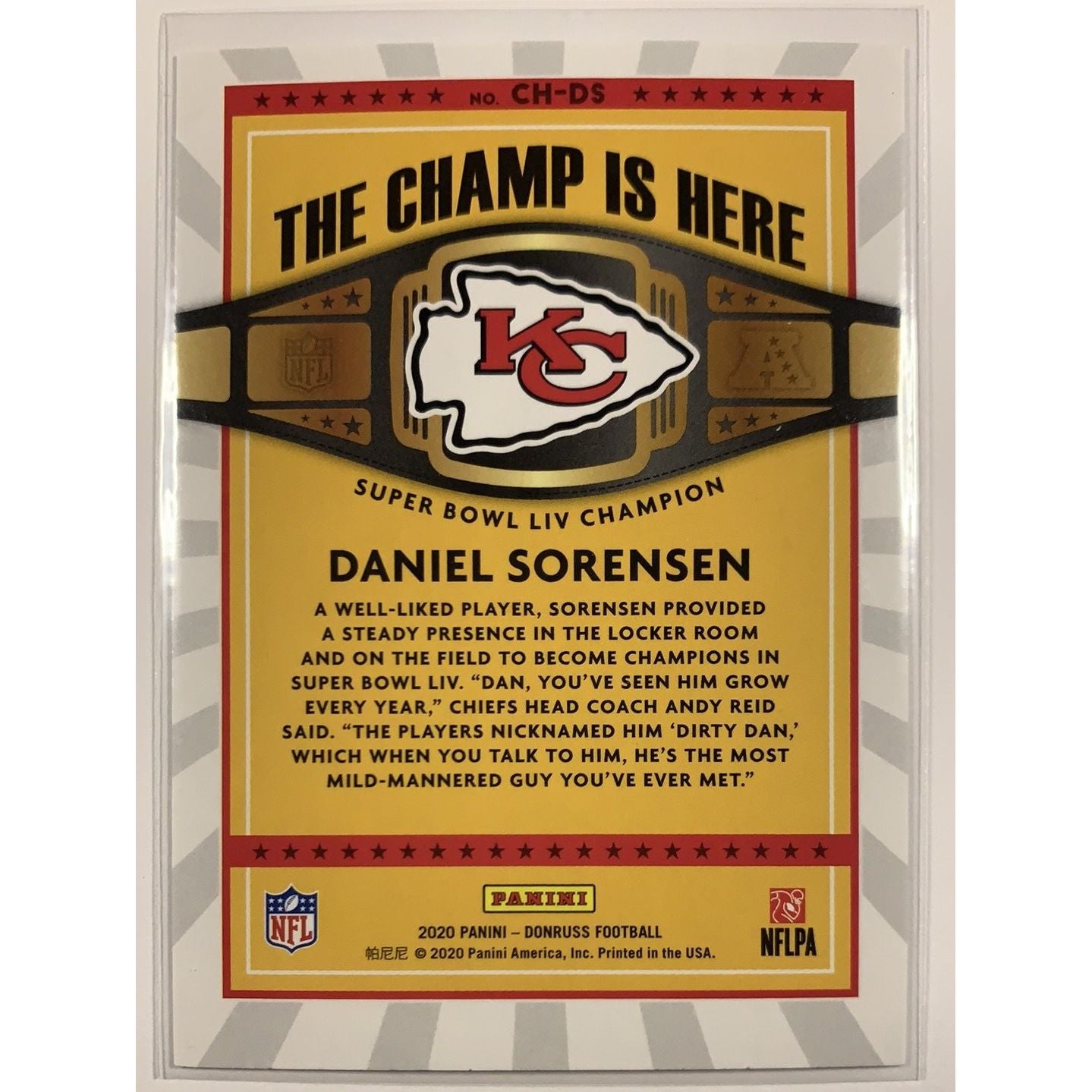  2020 Donruss Daniel Sorensen The Champ Is Here  Local Legends Cards & Collectibles