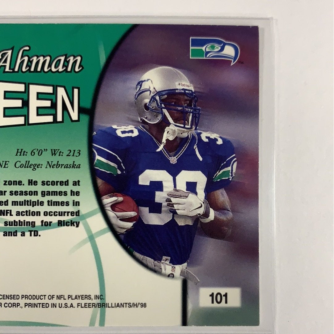  1998 Fleer Brilliants Ahman Green RC  Local Legends Cards & Collectibles