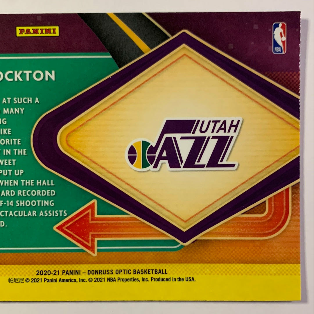 2020-21 Donruss Optic John Stockton Express Lane