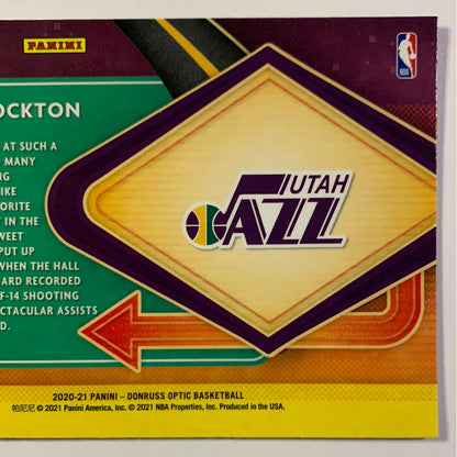 2020-21 Donruss Optic John Stockton Express Lane