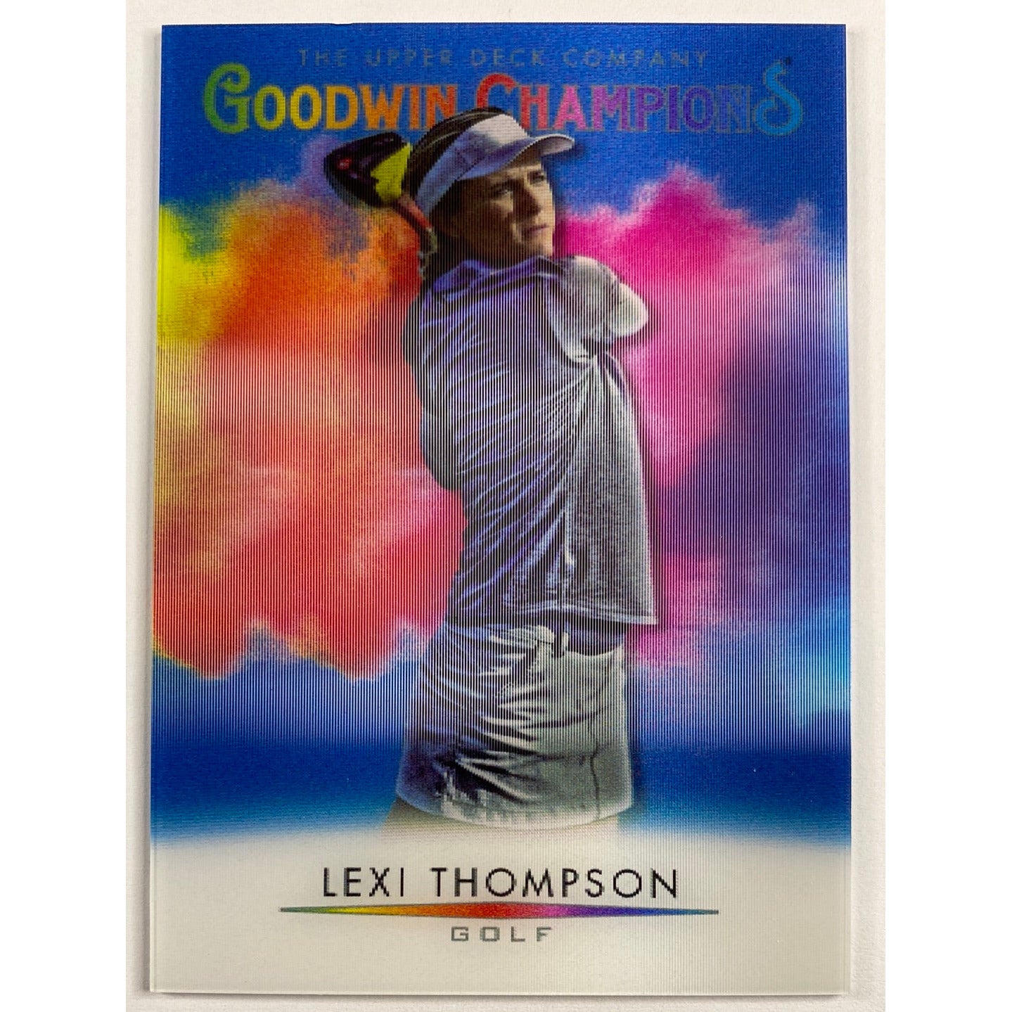 2021 Upper Deck Goodwin Champions Lexi Thompson Splash of Color 3D Lenticular