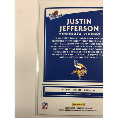  2020 Donruss Justin Jefferson The Rookies  Local Legends Cards & Collectibles