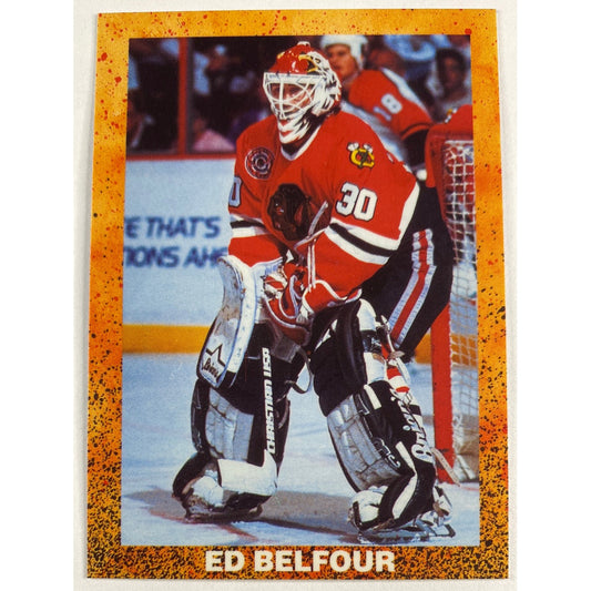 1990-91 Oddball Ed Belfour RC Blue Back