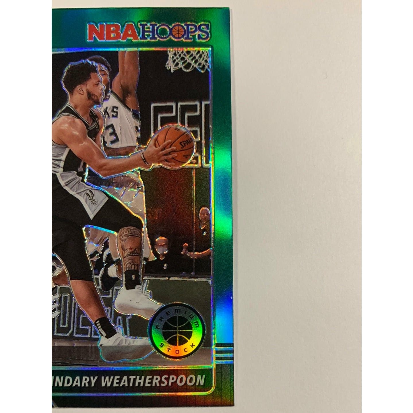2019-20 Hoops Premium Stock Quinndary Weatherspoon Green Prizm RC