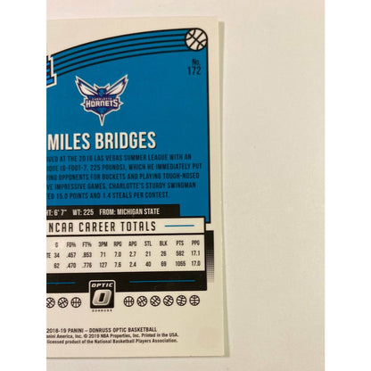 2018-19 Donruss Optic Miles Bridges Rated Rookie