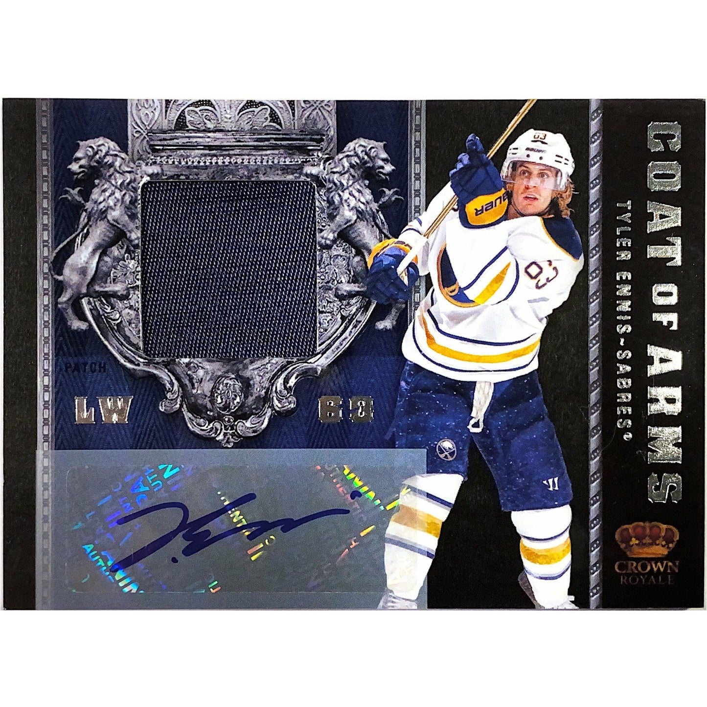 2011-12 Crown Royale Tyler Ennis Coat of Arms Patch Auto /10