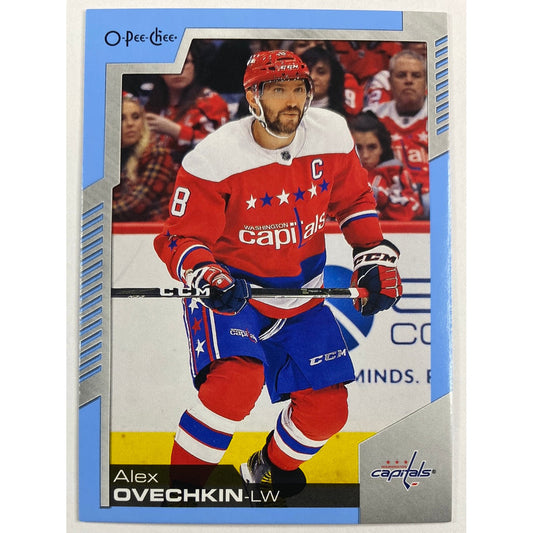 2020-21 O-Pee-Chee Alex Ovechkin Blue Boarder