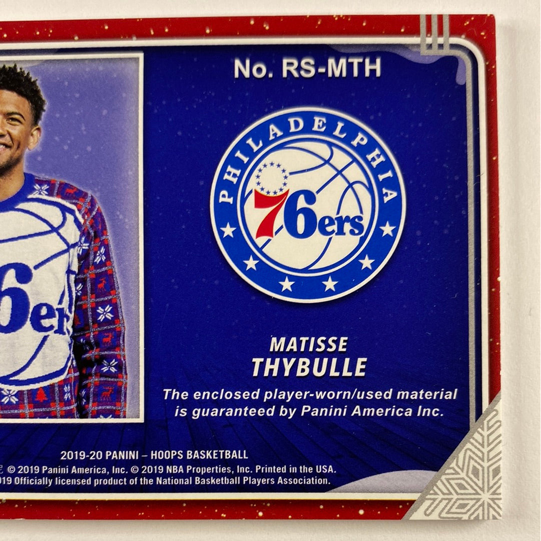 2019-20 Hoops Matisse Thybulle Winter Sweater Patch