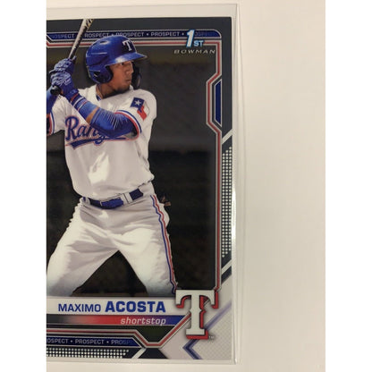  2021 Bowman 1st Chrome Maximo Acosta BCP-7  Local Legends Cards & Collectibles