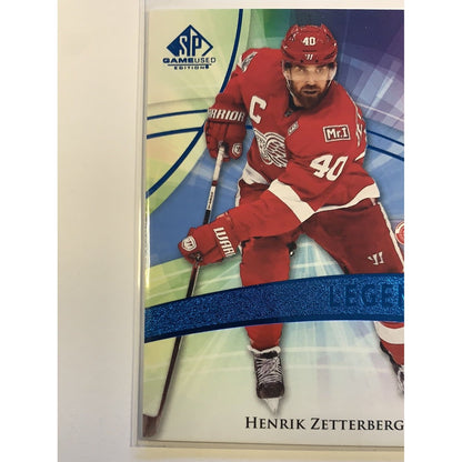  2020-21 SP Game Used Henrik Zetterberg /135  Local Legends Cards & Collectibles