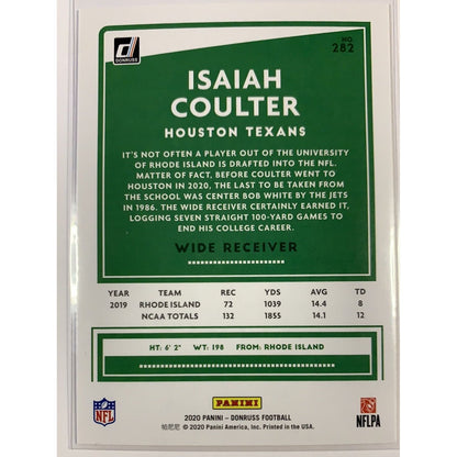 2020 Donruss Isaiah Coulter Red Press Proof RC  Local Legends Cards & Collectibles