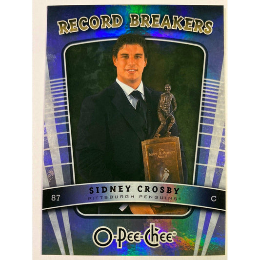  2007-08 O-Pee-Chee Sidney Crosby Record Breakers  Local Legends Cards & Collectibles