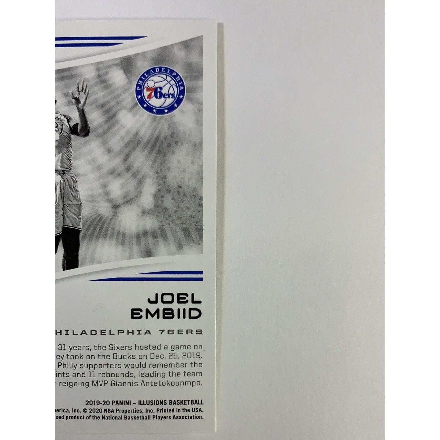  2019-20 Illusions Season Highlights Joel Embiid  Local Legends Cards & Collectibles