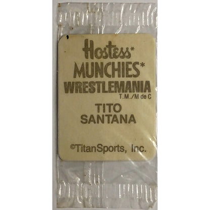  Damaged❓1987 Titan Sports Hostess Tito Santana WWE Wrestlemania  Local Legends Cards & Collectibles