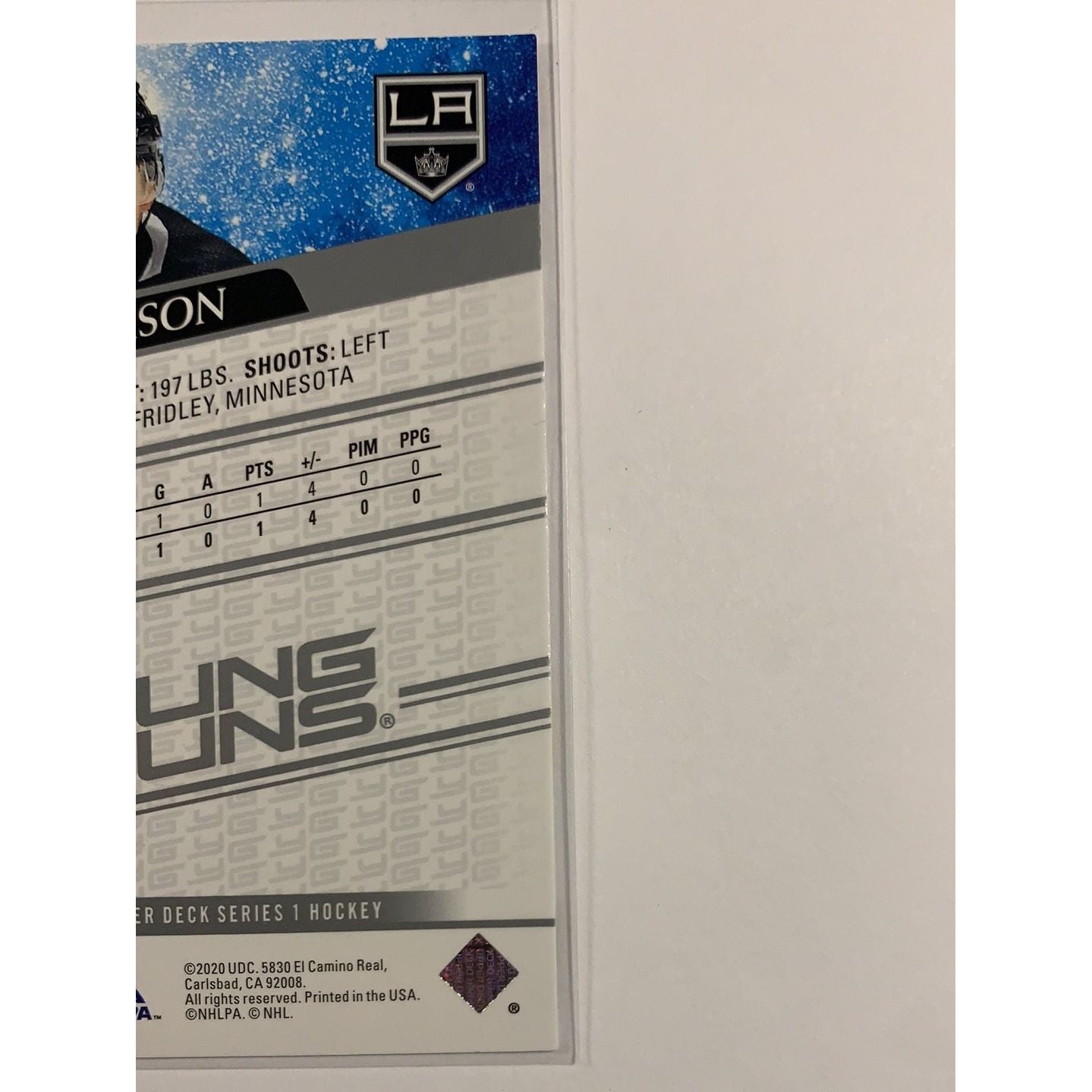  2020-21 Upper Deck Series 1 Mikey Anderson Young Guns  Local Legends Cards & Collectibles