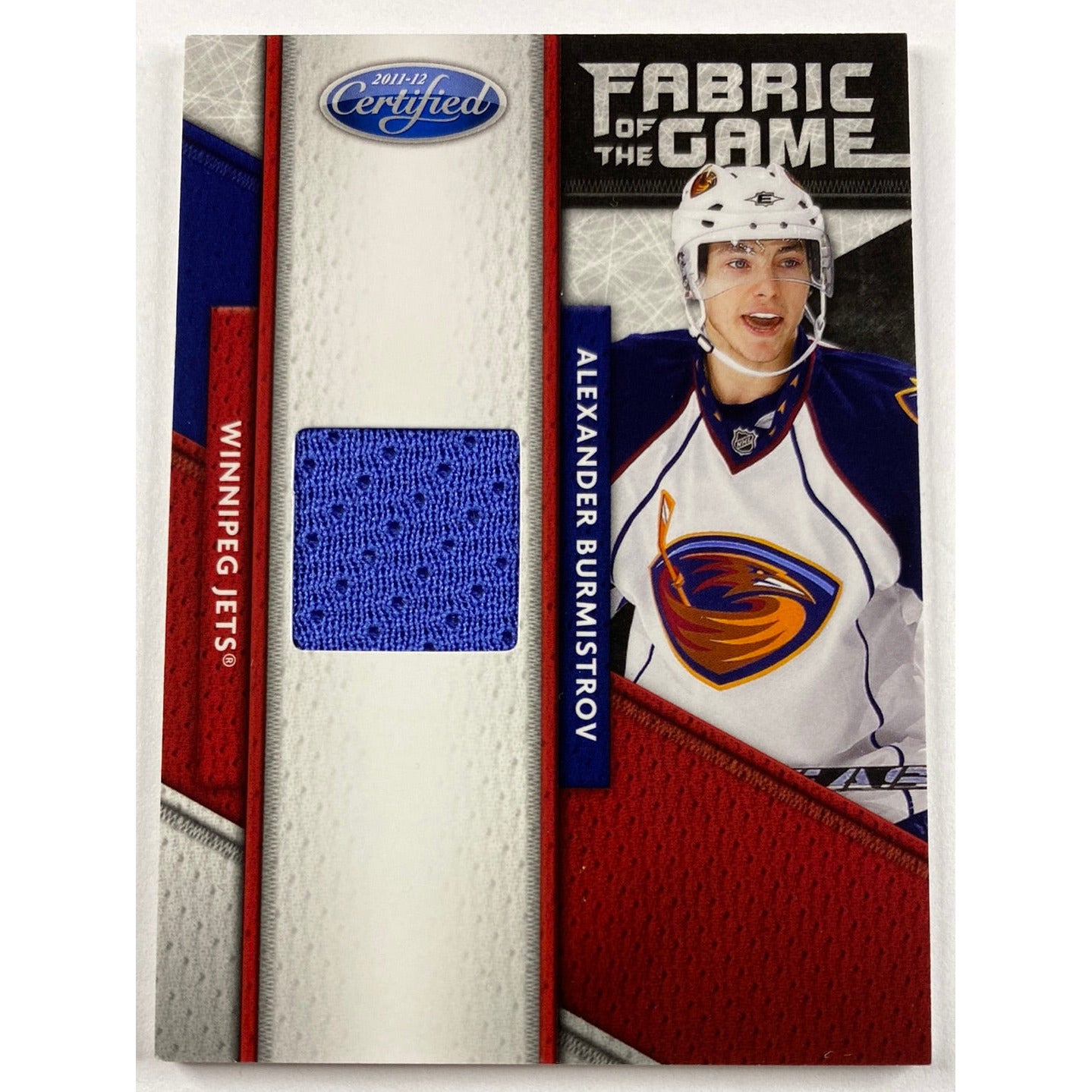 2011-12 Certified Alexander Burmistrov Fabric of the Game /399