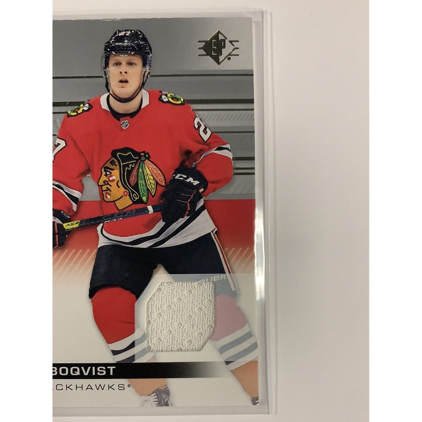  2019-20 SP Adam Boqvist Rookie Authentics Jersey Patch  Local Legends Cards & Collectibles