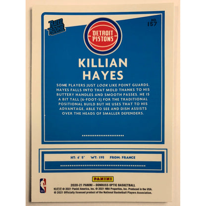2020-21 Donruss Optic Killian Hayes Rated Rookie