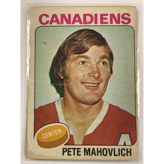  1975-76 O-Pee-Chee Pete Mahovlich  Local Legends Cards & Collectibles