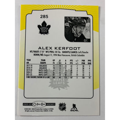 2022-23 O-Pee-Chee Alex Kerfoot