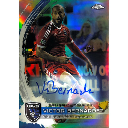 2014 Topps Chrome MLS Victor Bernardez Refractor Auto