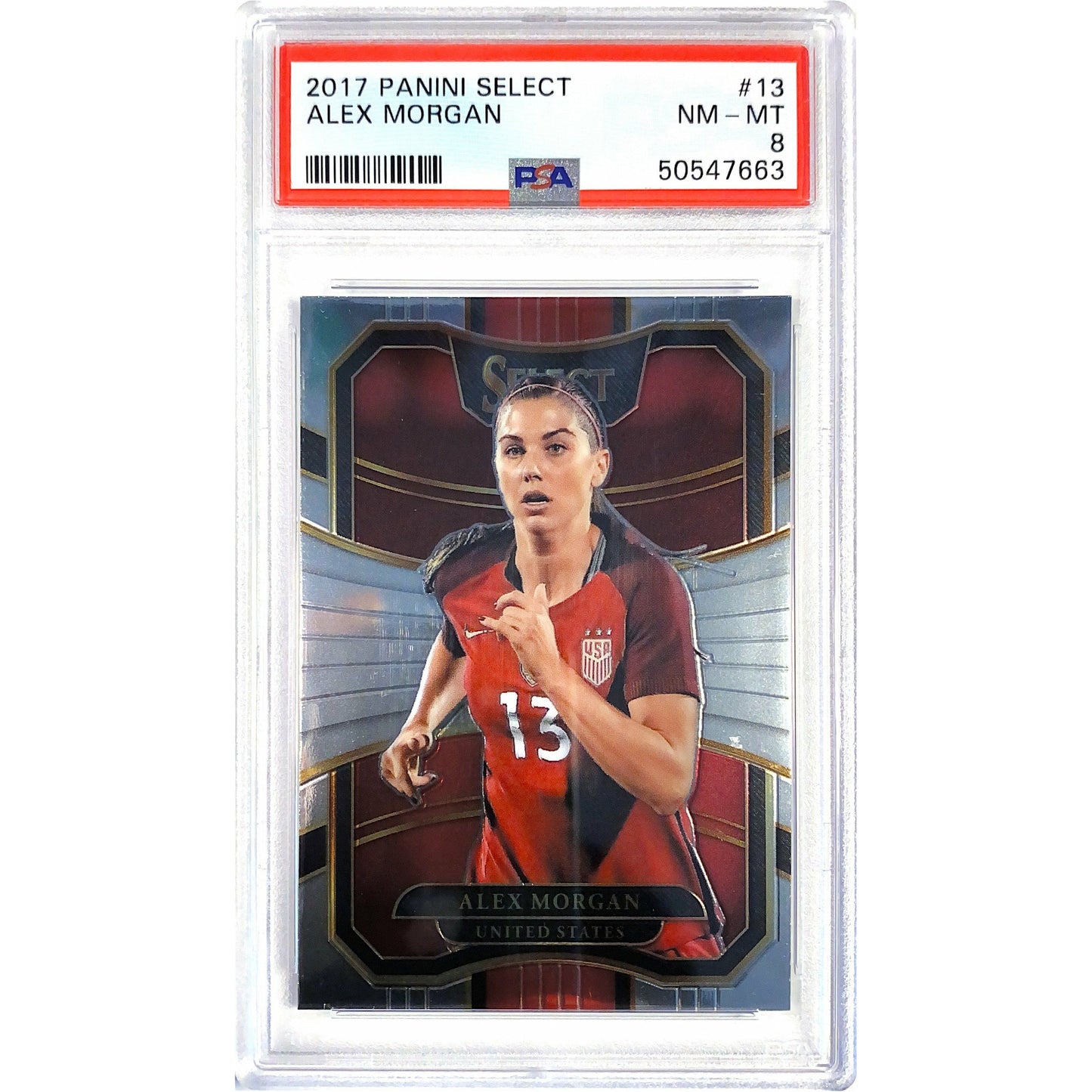  2017 Panini Select Alex Morgan PSA NM-MT 8  Local Legends Cards & Collectibles