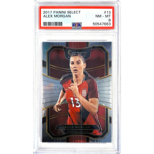  2017 Panini Select Alex Morgan PSA NM-MT 8  Local Legends Cards & Collectibles