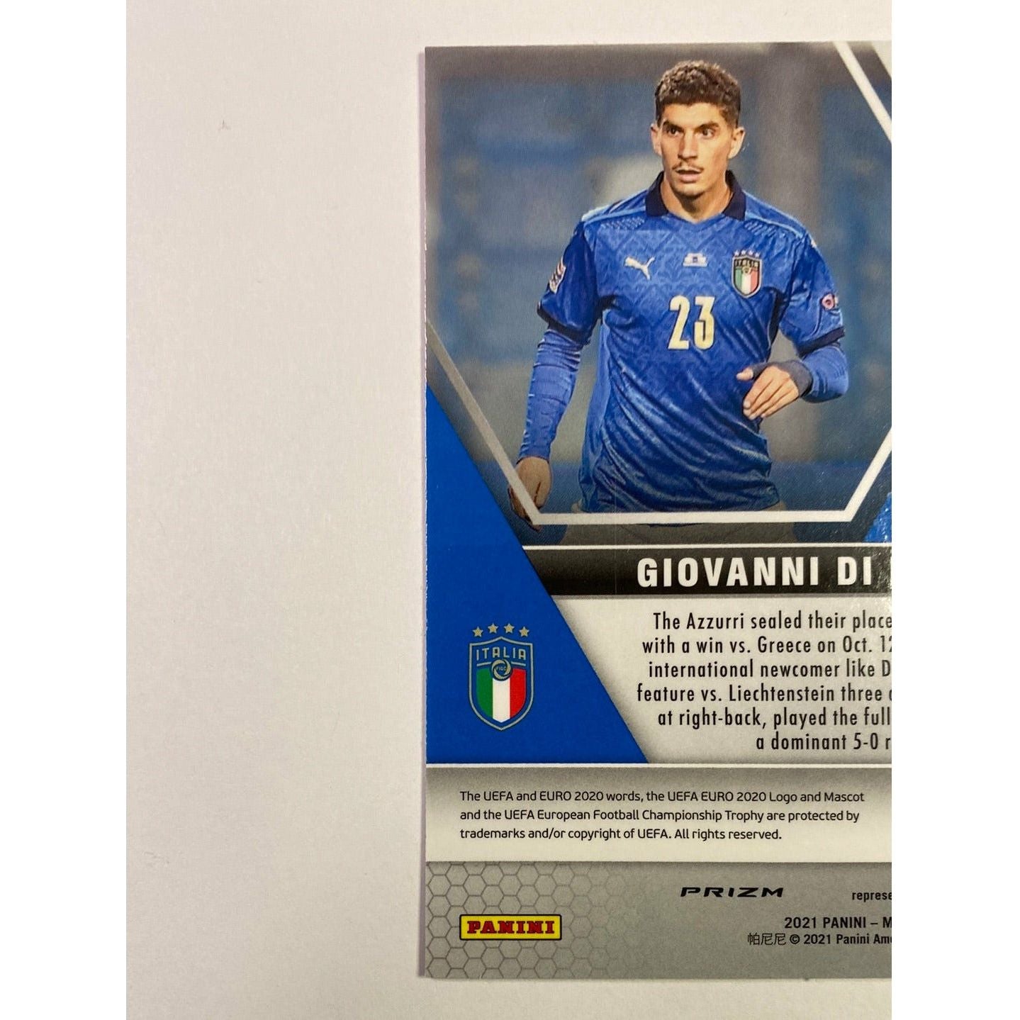 2021 Mosaic UEFA Giovanni Di Lorenzo Pink Mosaic Prizm RC