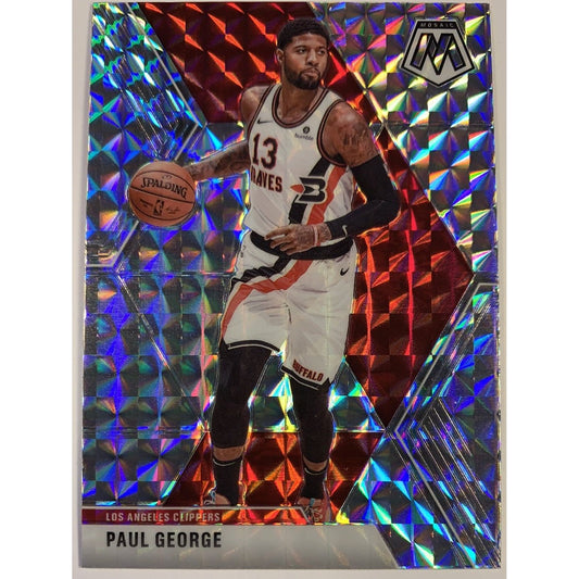  2019-20 Mosaic Paul George Silver Mosaic Prizm  Local Legends Cards & Collectibles