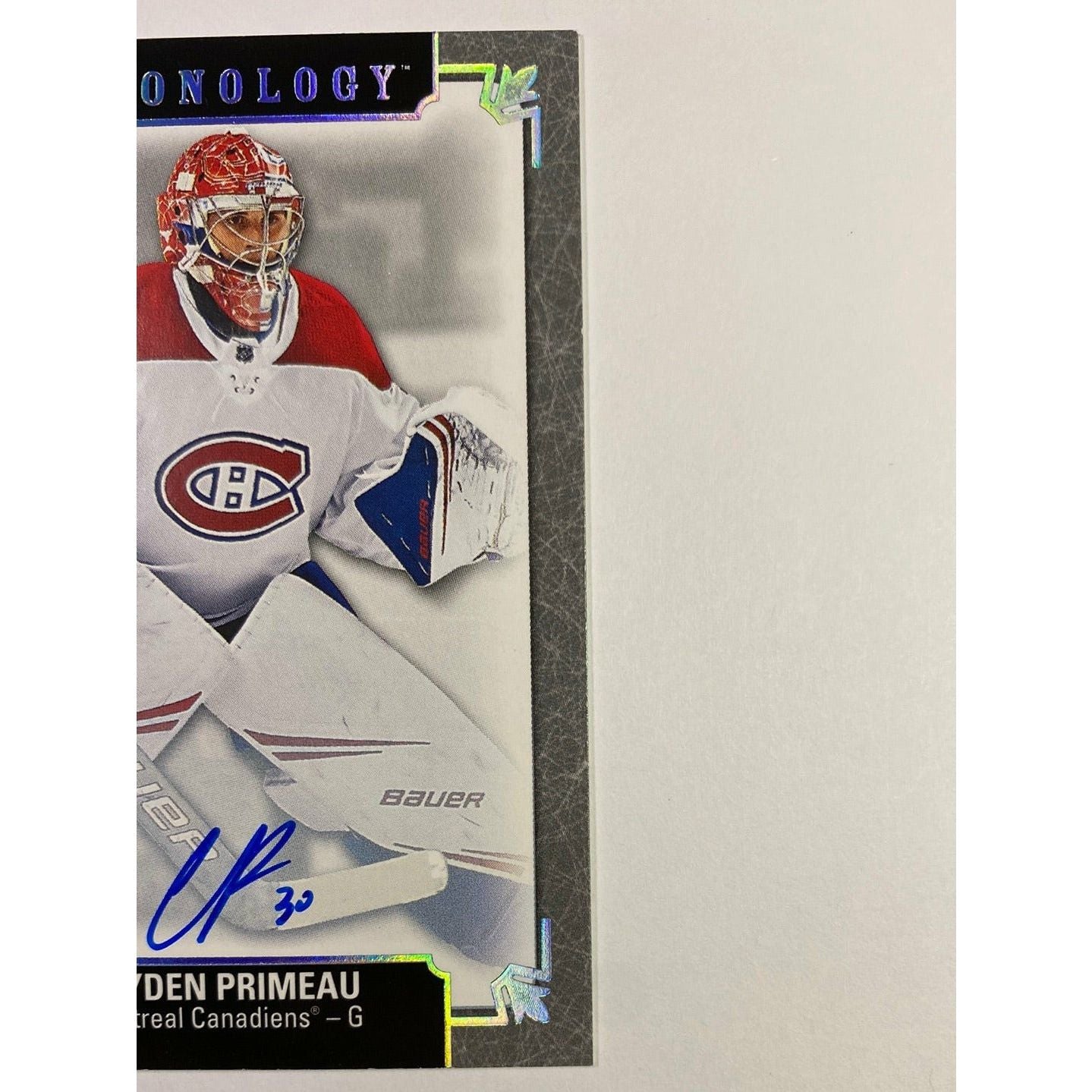  2019-20 Chronology Cayden Primeau Rookie Auto  Local Legends Cards & Collectibles