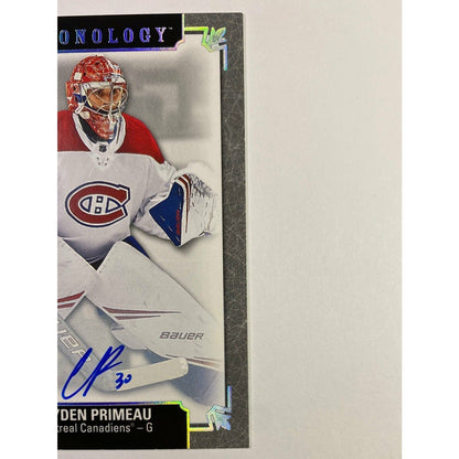 2019-20 Chronology Cayden Primeau Rookie Auto  Local Legends Cards & Collectibles