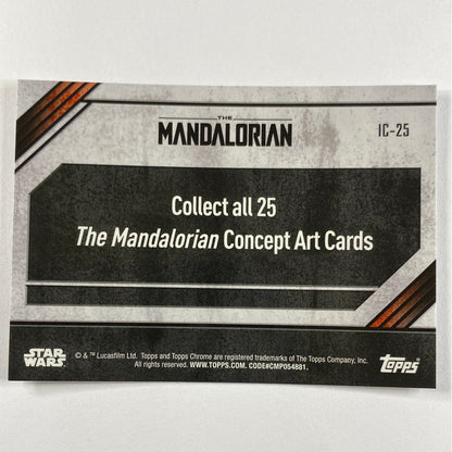 Topps Chrome The Mandalorian IC-25 Concept Card Refractor