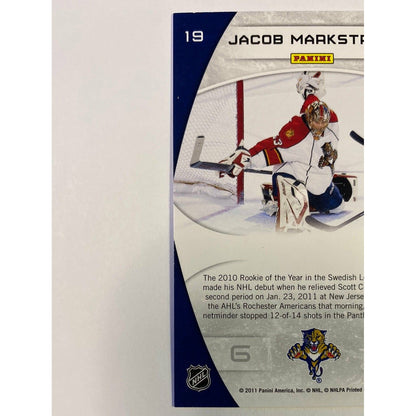 2011-12 Panini Certified Jacob Markstrom Masked Marvels