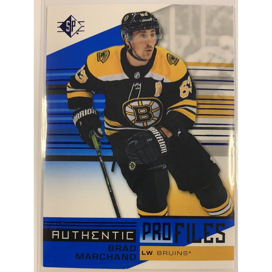  2019-20 SP Brad Marchand Authentic Pro Files  Local Legends Cards & Collectibles